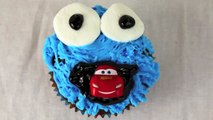 Cookie Monster Eating Cars Cupcake Birthday Cupcake Cookie Monster Eats Lightning McQueen