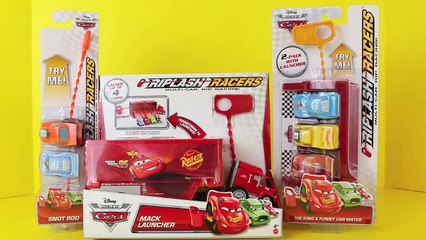 Disney Cars Riplash Racers Mack Truck Launcher with Funny Car Mater by DisneyCarToys