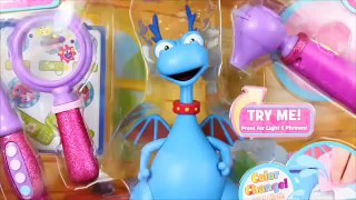 Doc McStuffins Stuffy Doctor Kit Color Change Cast Play-Doh Dragon Pink Eye DisneyCarToys