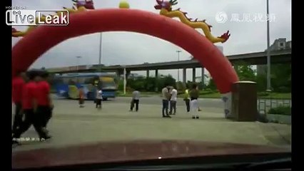 Man beats woman to ground