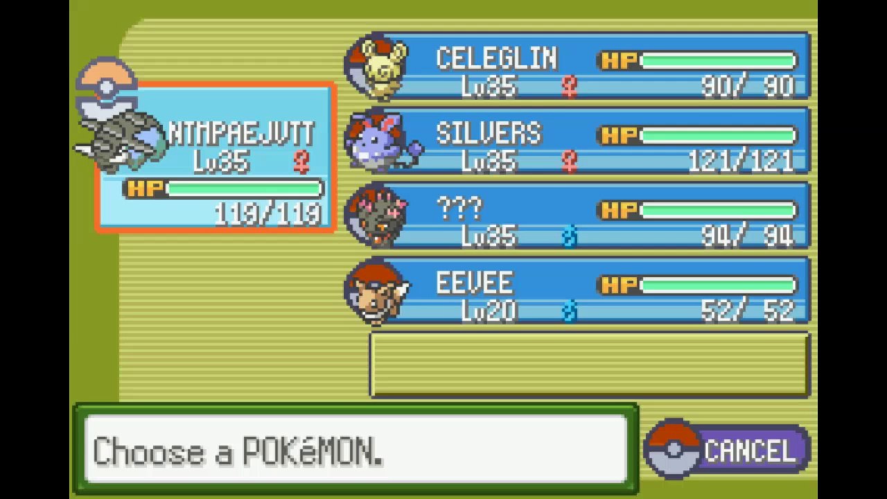 Nuzlocke GBF Glazed - Chapitre 7 : NTMPAEJVTT