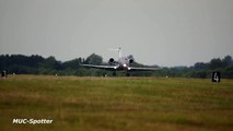 Bombardier Challenger 604 Royal Danish Air Force arrival at RIAT 2015 AirShow
