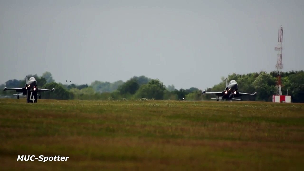 Northrop F-5 (SF-5M) Spanish Air Force arrival at RIAT 2015 AirShow