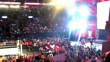 WWE Monday Night Raw Brock Lesnar Live Entrance 08/24/2015 Barclay Center NYC