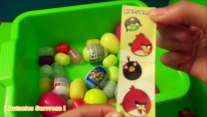HUEVOS KINDER EN ESPAÑOL ★ MICKEY Y MINNIE MOUSE LAS TORTUGAS NINJAS BOB ESPONJA - JUGU