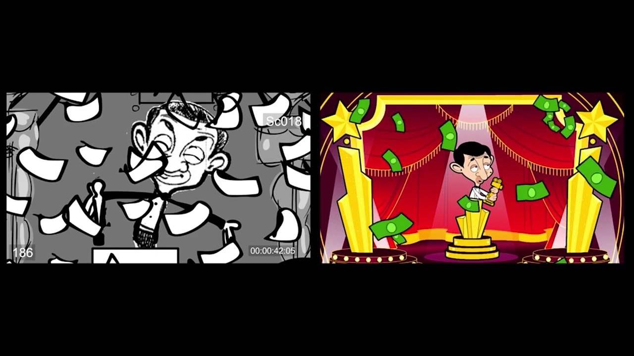 Mr. Bean - From Original Drawings To Animation - Home Movie