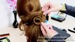 Hair made rose. Wedding prom hairstyle for long hair
