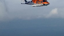 HRC Chopter flying from offshore platform to Husum Germany