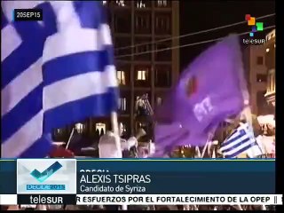 Tsipras: Triunfo de Syriza es de las masas que quieren un mejor futuro