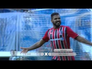 Gols - Brasileirão: Avaí 2 x 1 São Paulo