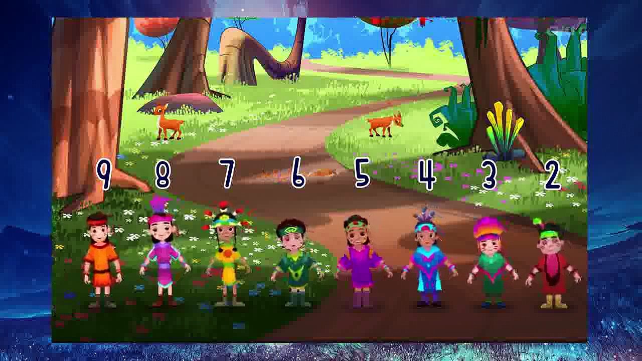 Ten Little Indians Nursery Rhyme | Popular Number Nursery Rhymes For Children by ChuChu TV