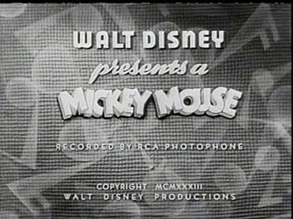 Mickey Mouse 1933 Mickey's Pal Pluto