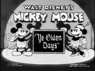Mickey Mouse 1933 Ye Olden Days