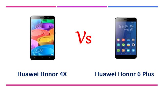 Comparison Of Huawei Honor 4X Vs Huawei Honor 6 Plus