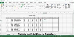 Tutorial no.2 -Arithmetic Operators