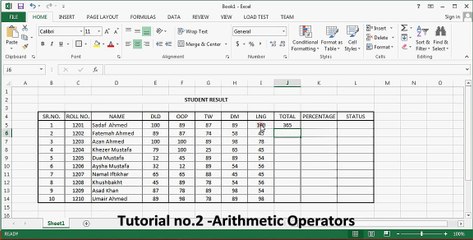 Tutorial no.2 -Arithmetic Operators