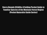 Sierra Nevada Wildlife: A Folding Pocket Guide to Familiar Species of the Montane Forest Region