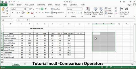 Tutorial no.3 -Comparison Operators
