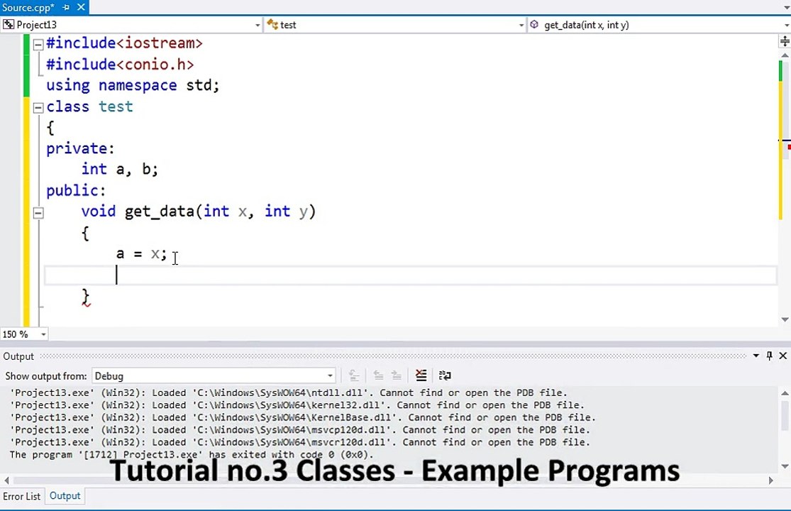 Tutorial no.3 Classes - Example Programs