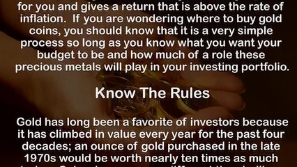 Where To Buy Gold Coins And Bars