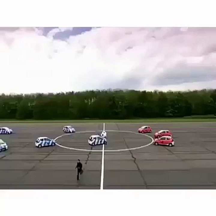 Car football! It looks incredible!