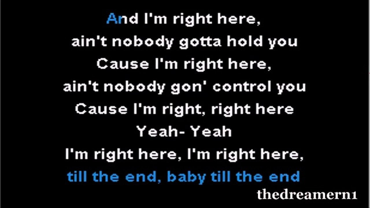 KARAOKE JUSTIN BIEBER feat DRAKE - Right here