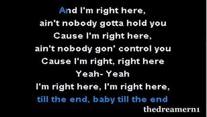 KARAOKE JUSTIN BIEBER feat DRAKE - Right here