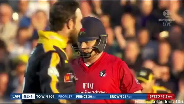 Glenn Maxwell 3 wickets vs Lancashire l Natwest T20 Blast 2015