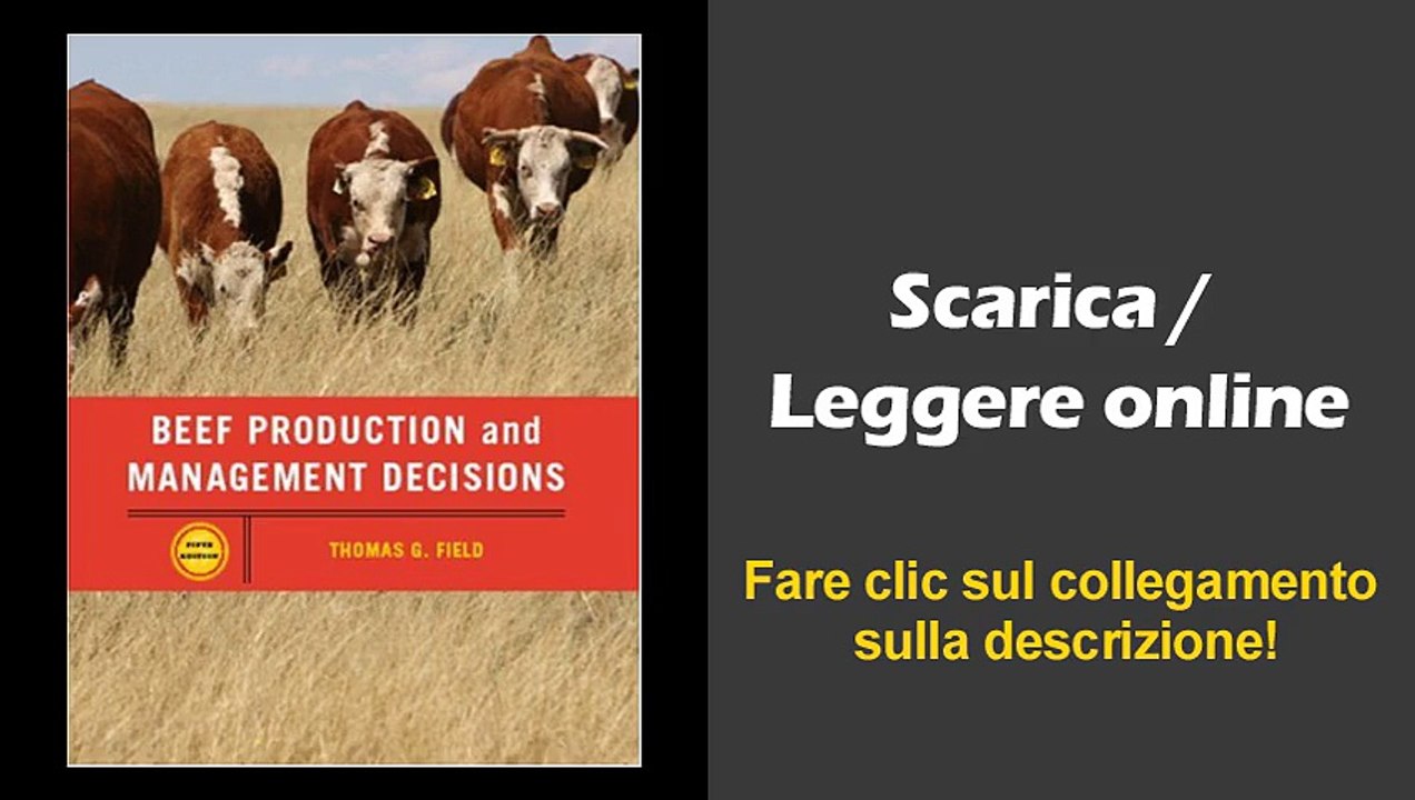 Download eBook # Beef Production Management and Decisions