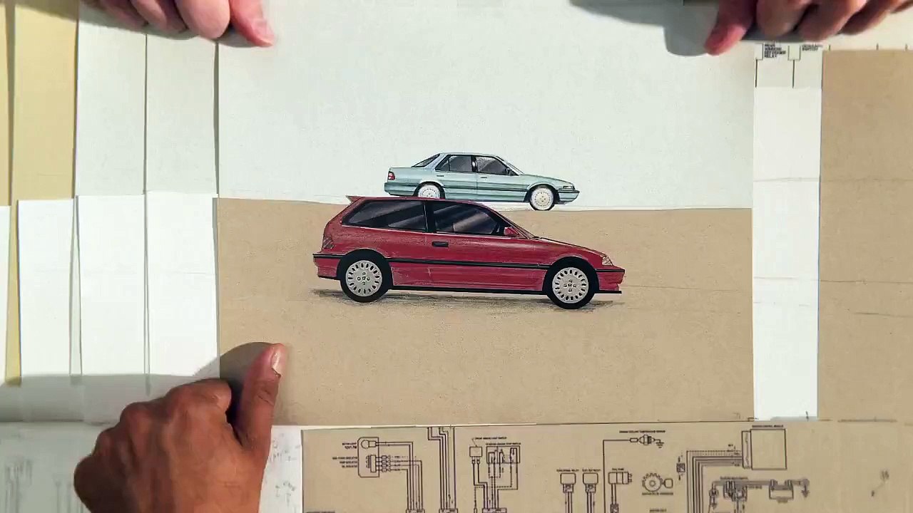 6 décennies d'innovation Honda racontées avec des dessins en stop motion