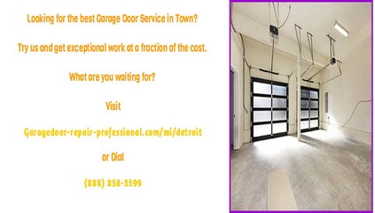 Garage Door Parts Repair & Replacement in Detroit, MI