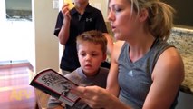 Kid has the cutest reaction to scary story