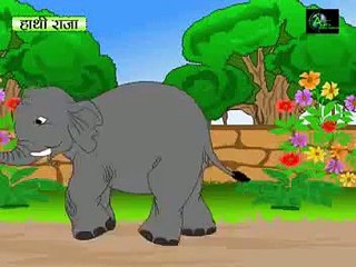Hathi Raja Bahut Bade {Must Know Nursery Rhymes} In Hindi- Video -cartoon