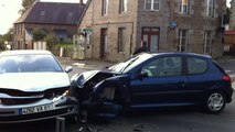 Accident entre deux voitures