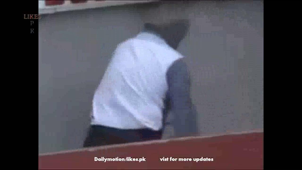 woman is cought by man