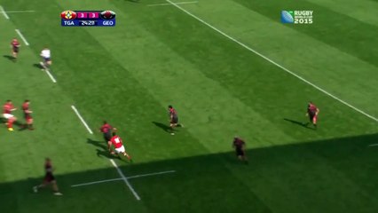 NILI LATU big hit on GIORGI APTSIAURI ( TONGA VS GEORGIA)
