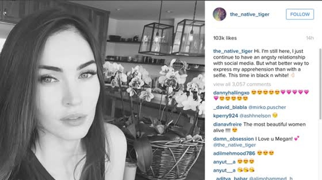 Der 'New Girl' Star Megan Fox zeigt sich wieder im Internet