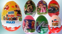 10 Surprise Eggs Unboxing Kinder MAXI, Kinder Joy, Star Wars, Cars and FILLY Surprise Toys