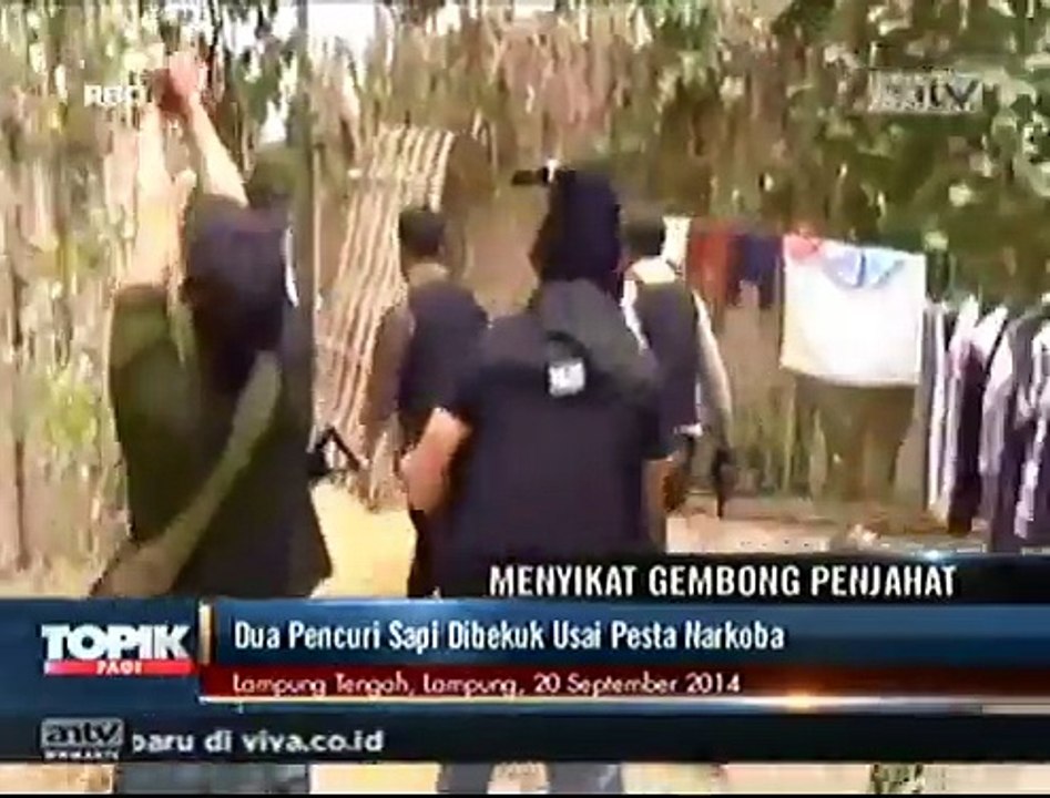 Dua Pencuri Sapi Dibekuk Usai Pesta Narkoba