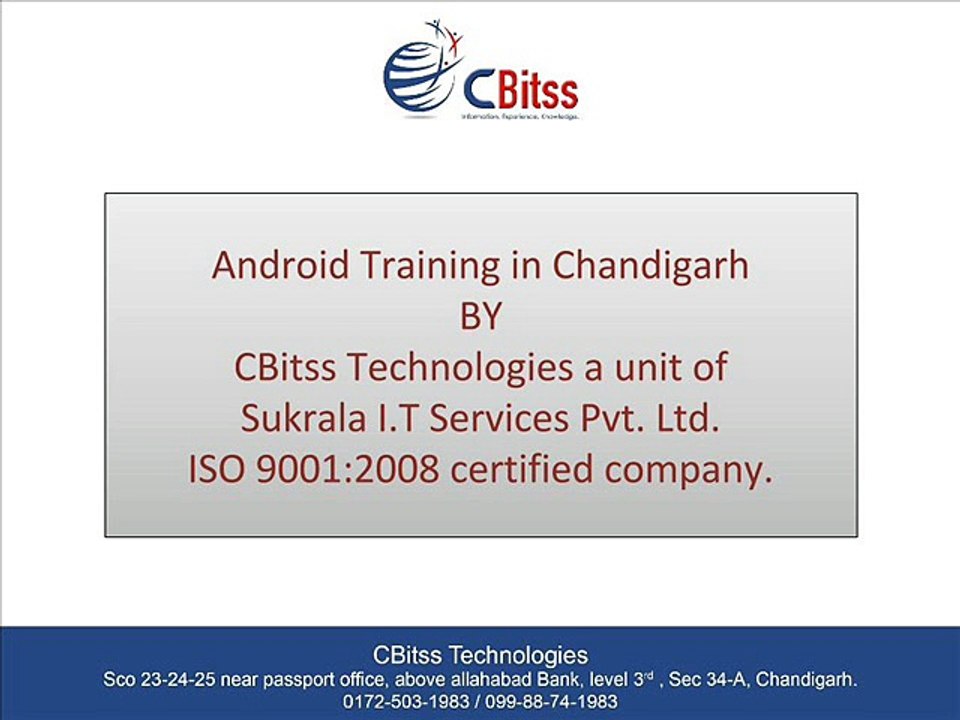 Android training in Chandigarh