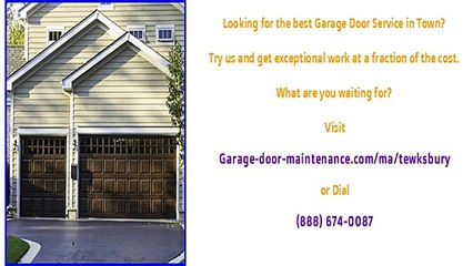 Licensed Garage Door Technicians in Tewksbury, MA
