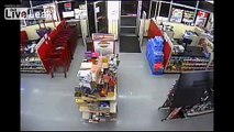 Robber Slaps Female Clerk With Gun During Robbery