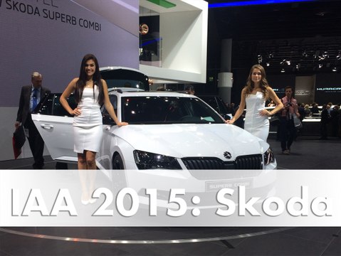 IAA 2015 Skoda: World Premiere of the Superb Estate, Sportline and Superb Greenline