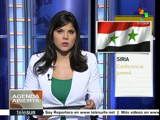 Informan realidad siria en Conferencia Internacional de la Juventud