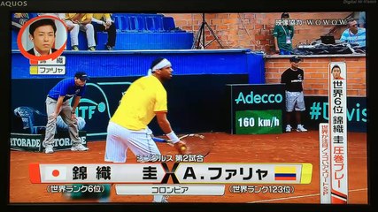 【錦織圭 圧巻プレー ストレート勝利！ 】キャプテン錦織 貫録の圧勝！ デビスカップ コロンビア戦  日本初日 1勝1敗 錦織 vs A・ファリャ Ｄaviscup2015＜デ杯/男子テニス＞