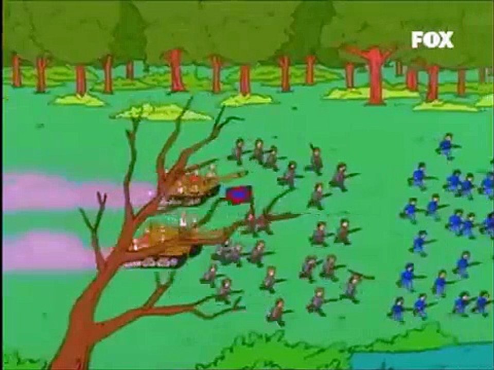 Super araña con motor a vapor - Los simpsons