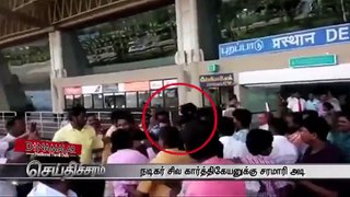 Actor Sivakarthikeyan Beaten by Public in Airport - Video in Dinamalar Dated Sept 20th 2015