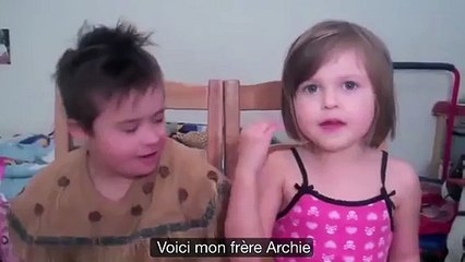 L'amour qu'elle voue à son frère atteint du syndrome de Down est tellement fort