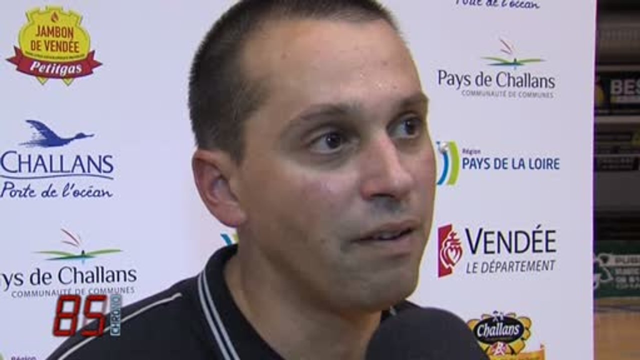 Basket/Challans vs Pau-Orthez (65-80): Interview de F. Massé