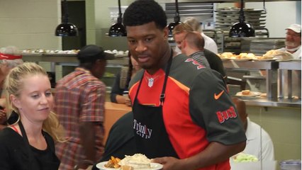 Calvin Johnson and Jameis Winston give back to their communities